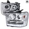 Spec-D Tuning 07-12 GMC Sierra Projector Headlight Chrome Housing 2LHP-SIE07-TM - alternate 1